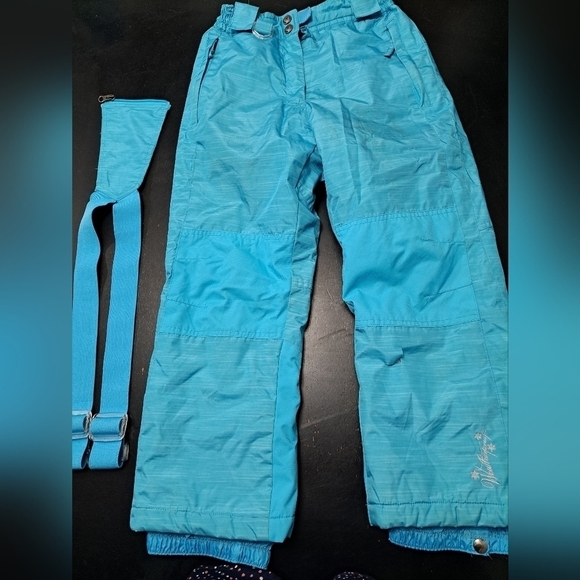 Weatherproof 32° Baby Blue Ski/Snow Pants With A Detatchable Bib   Size S - Picture 10 of 10